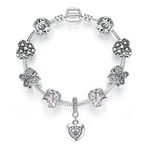 Luxury Brand Unique  Charm Bracelet with Heart